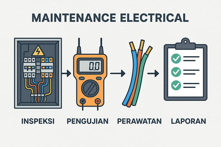 maintenance electrical, maintenance listrik, inspeksi listrik, maintenance panel listrik, inspeksi instalasi listrik