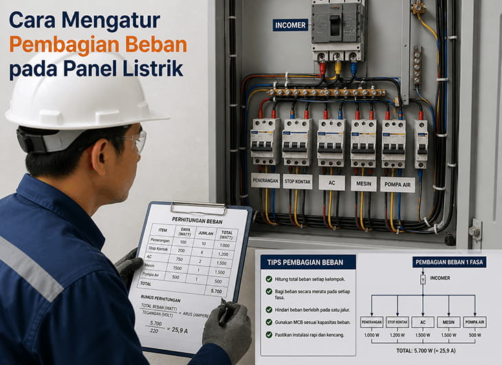Cara Mengatur Pembagian Beban pada Panel Listrik agar Aman dan Efisien