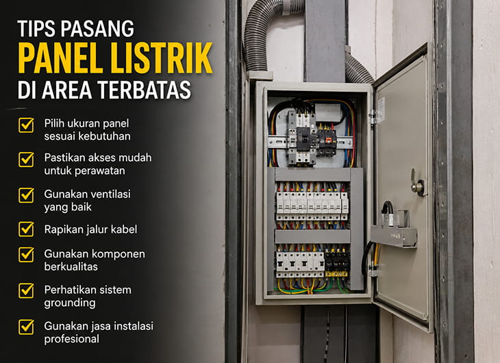 Tips Pasang Panel Listrik di Area Terbatas